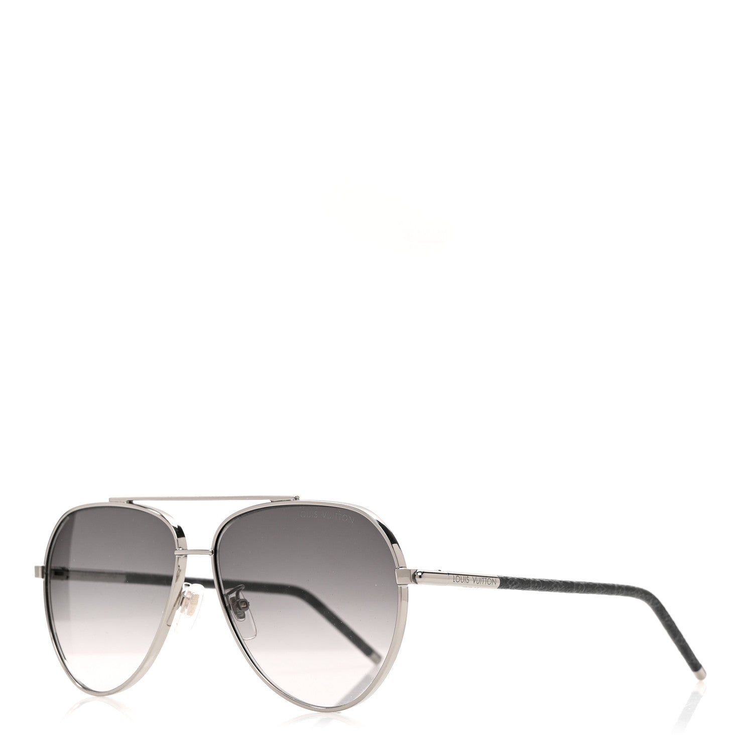 Louis Vuitton Pilote Aviator Sunglasses Z1795U Black 1 of 6