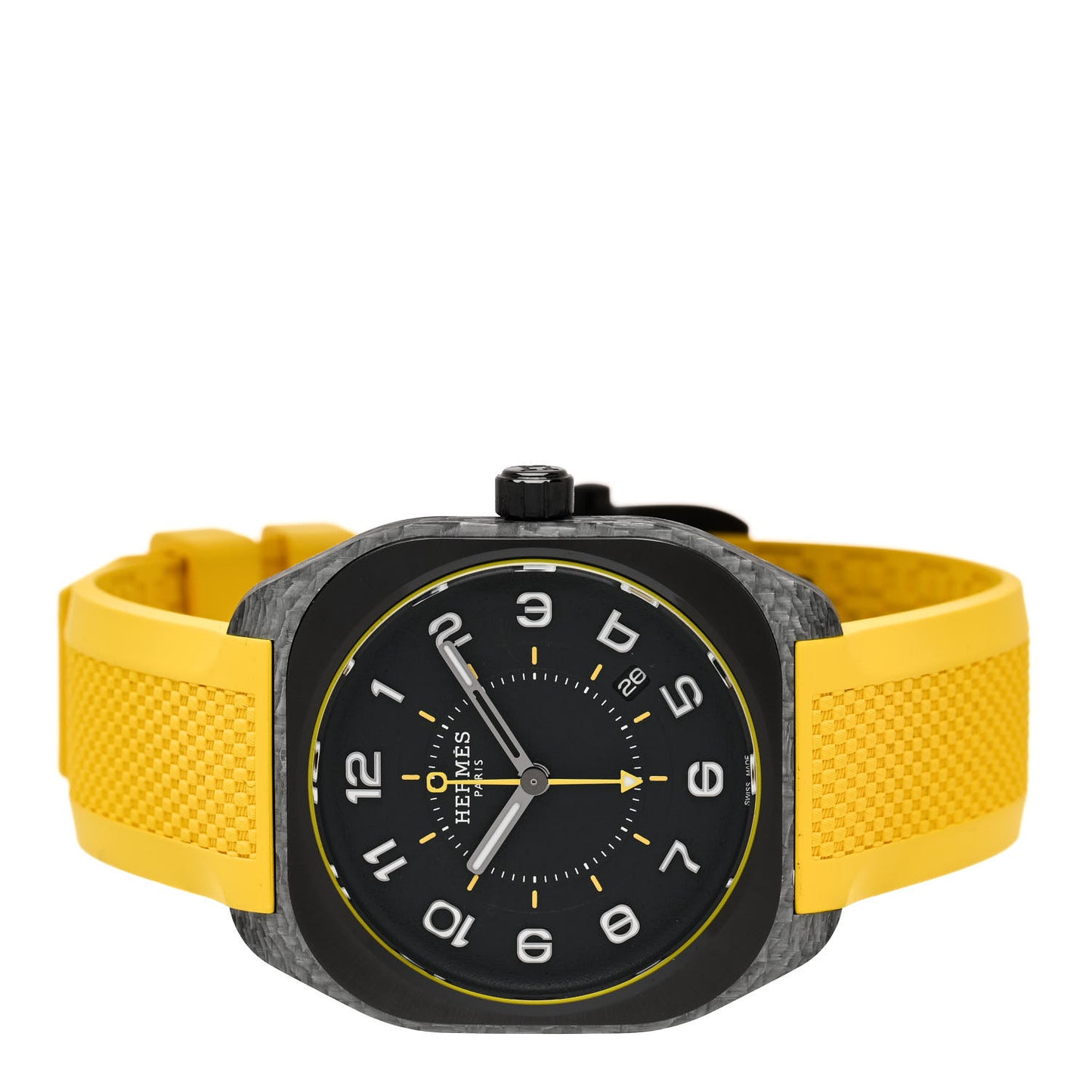 Glass Fiber Ceramic Rubber 39mm H08 Automatic Watch Yellow