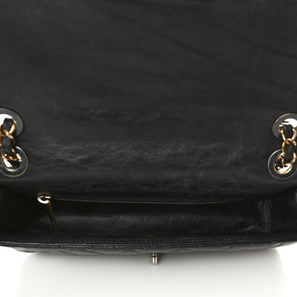 Chanel Aged Calfskin Quilted Medium Medallion Flap Black 4 of 8