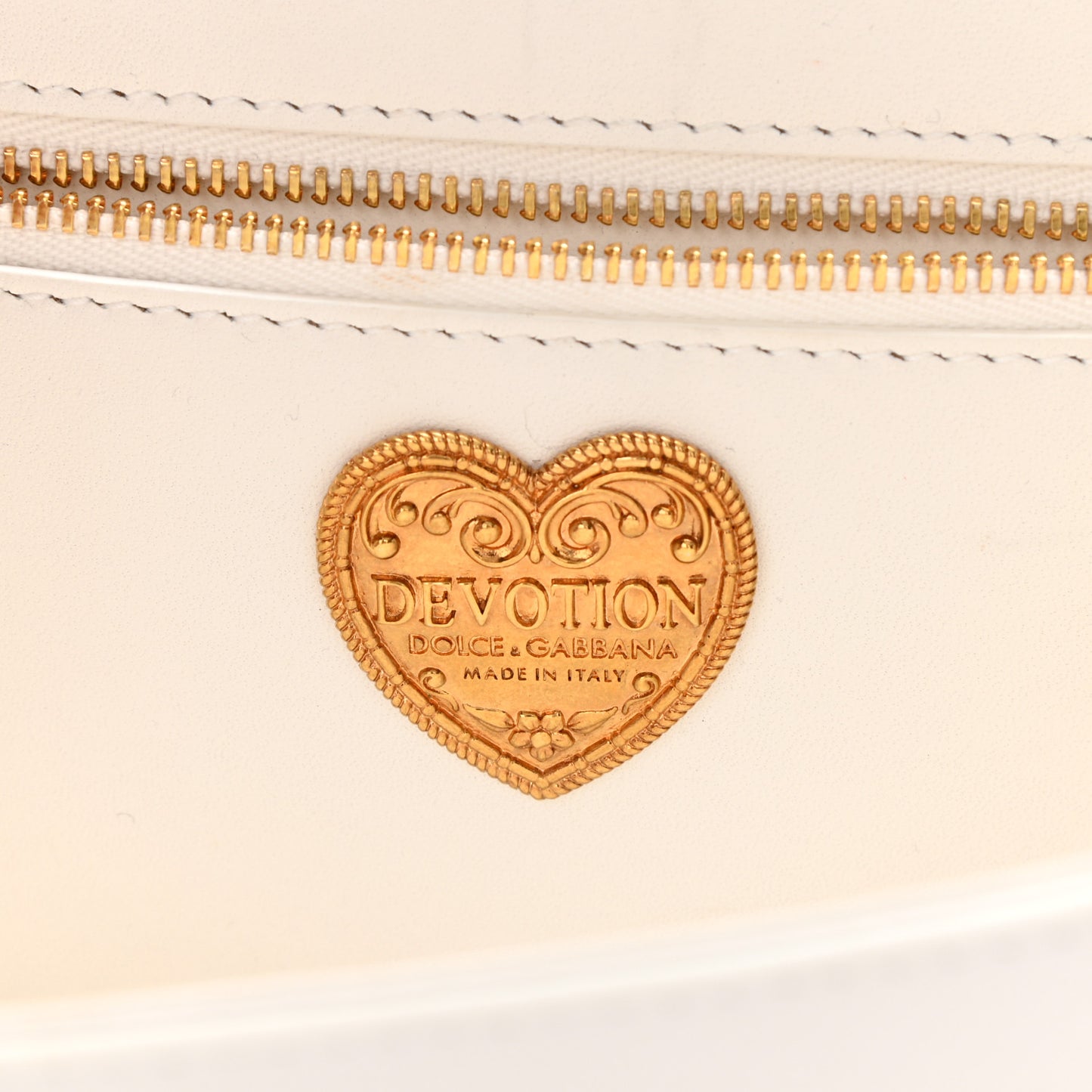Calfskin Mini Devotion Crossbody Bag White