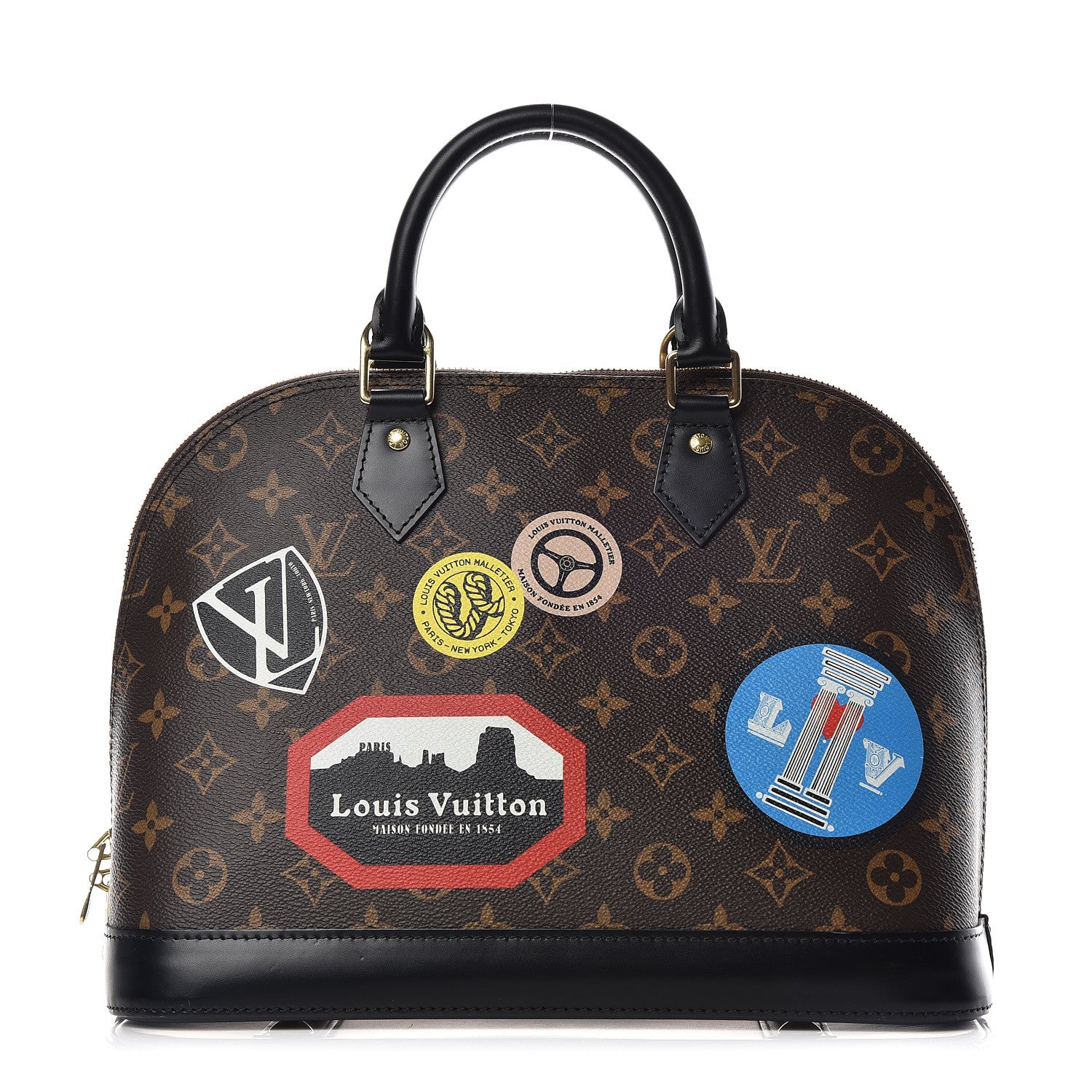 Louis Vuitton Monogram World Tour Alma PM 1 of 9