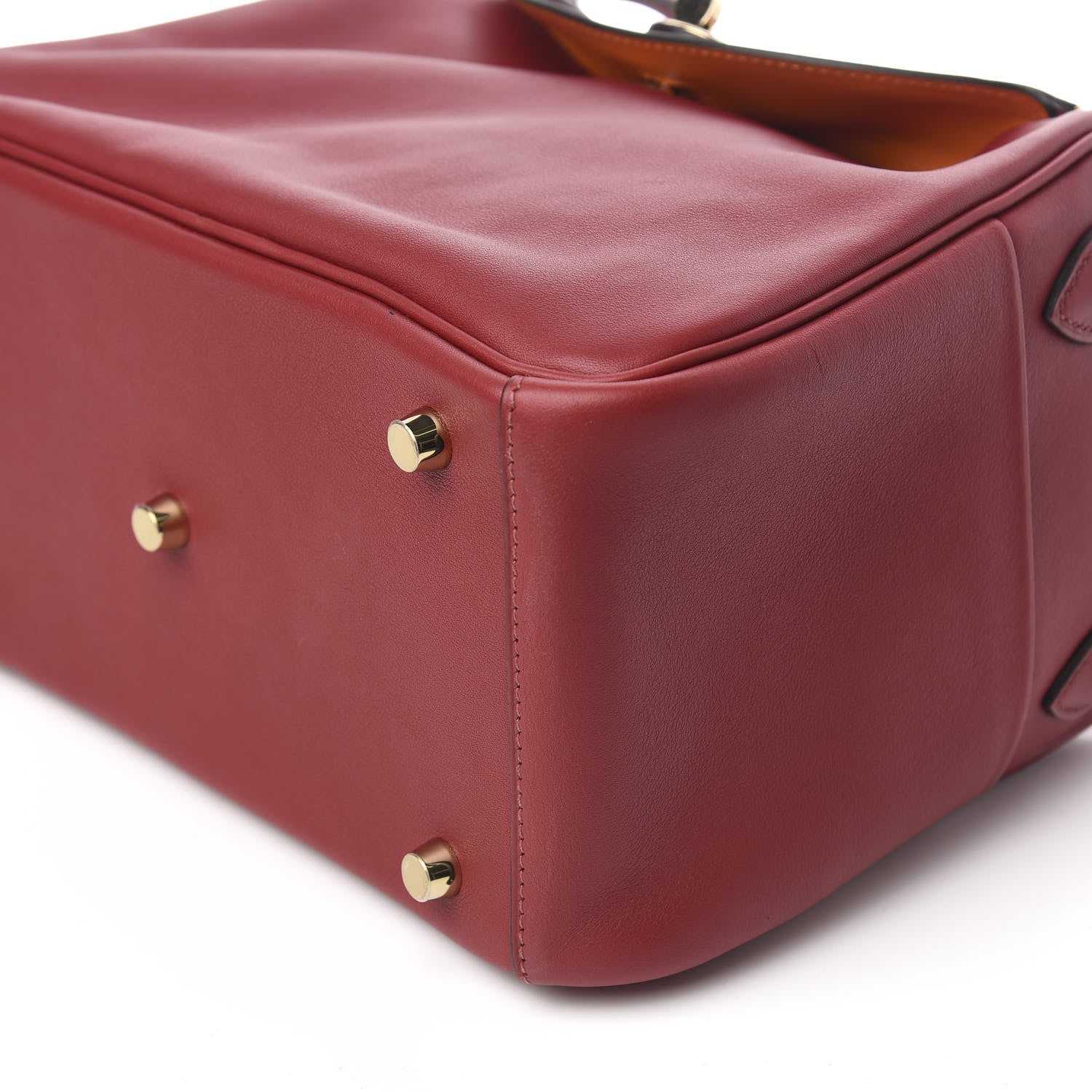 Hermes Swift Lindy 26 Rouge Grenat Orange 8 of 9