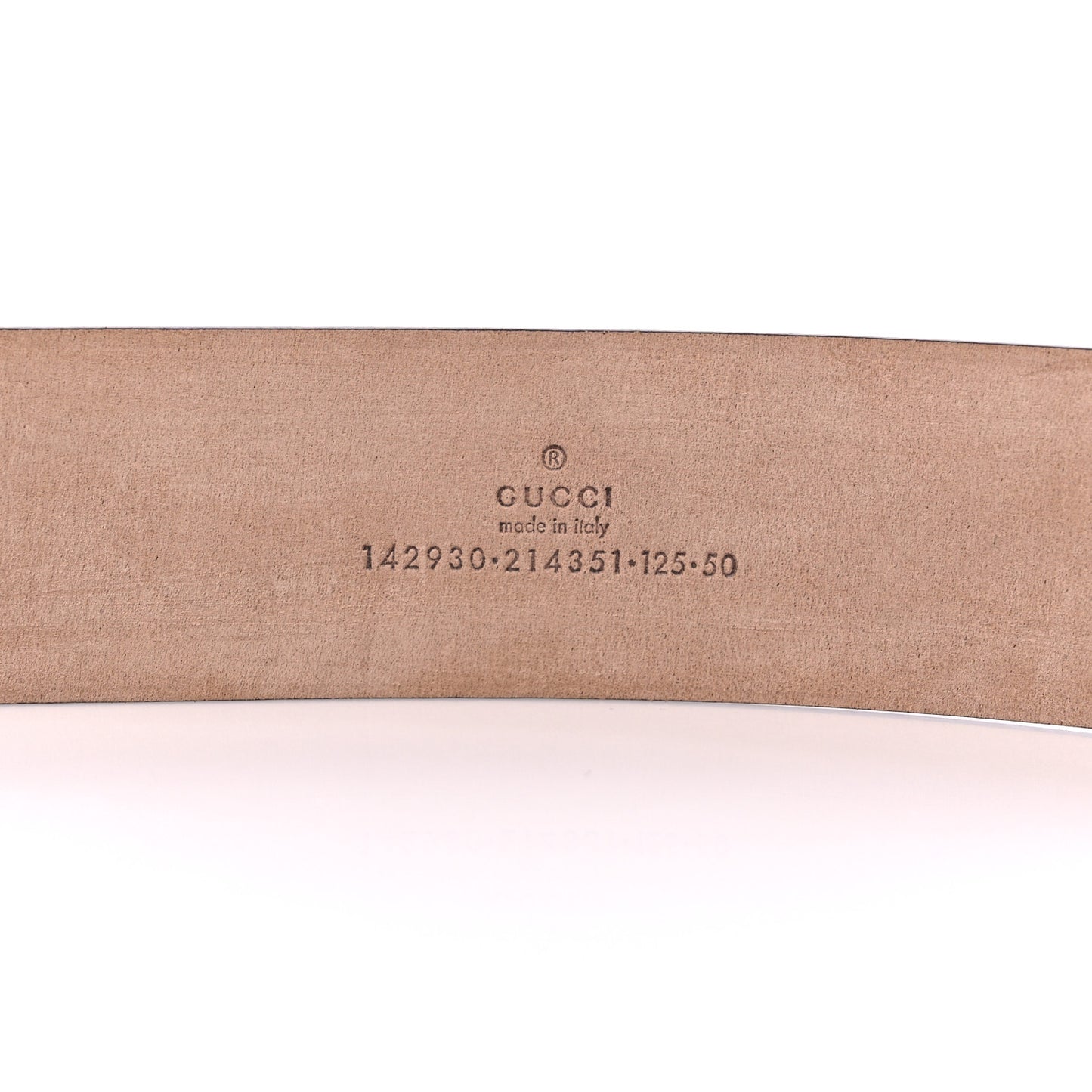 GG Supreme Monogram Niagara Lux Calfskin Interlocking G 40mm Belt 125 50 Beige Ebony Cocoa