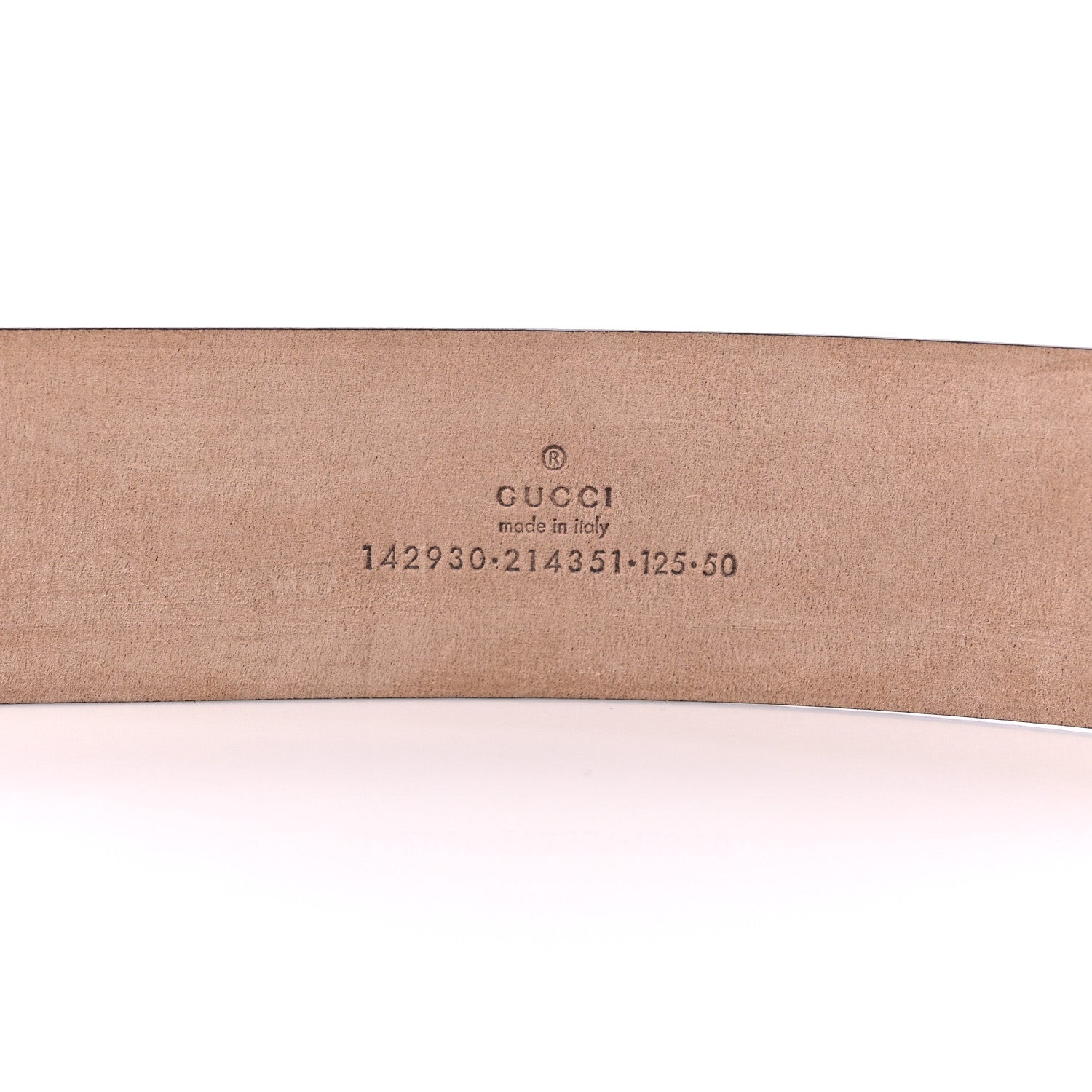 Gucci GG Supreme Monogram Niagara Lux Calfskin Interlocking G 40mm Belt 125 50 Beige Ebony Cocoa 3 of 5