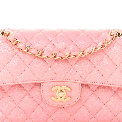 Chanel Iridescent Caviar Quilted Small Double Flap Pink 8 of 11