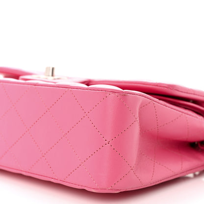 Chanel Lambskin Quilted Medium Double Flap Pink 10 of 10