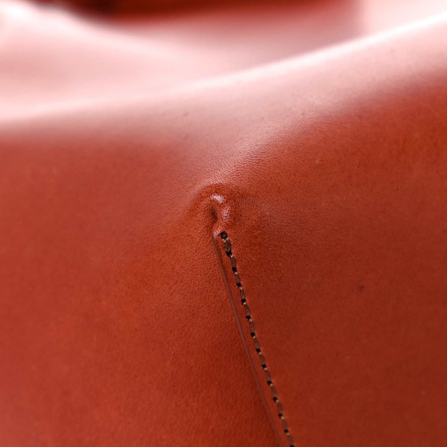 Calfskin Bucket Bag Brandy