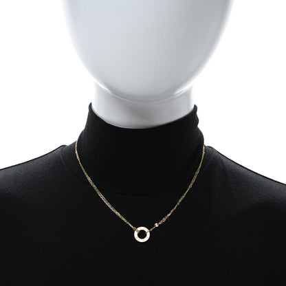 Cartier 18K Yellow Gold 2 Diamond LOVE Necklace 2 of 5