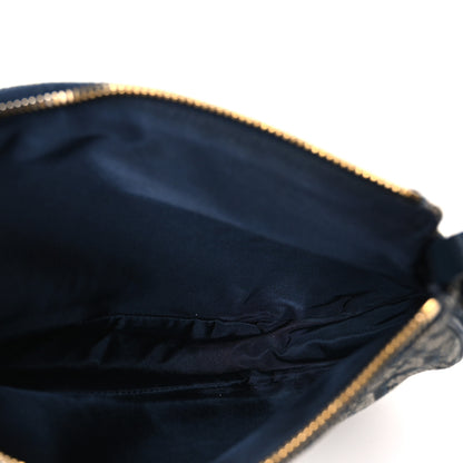 Christian Dior Monogram Mini Saddle Pochette Navy 4 of 9