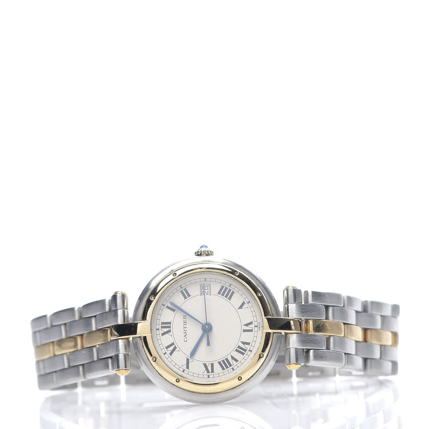 Cartier Stainless Steel 18K Yellow Gold 29mm Panthere Vendome Quartz Watch 2 of 5