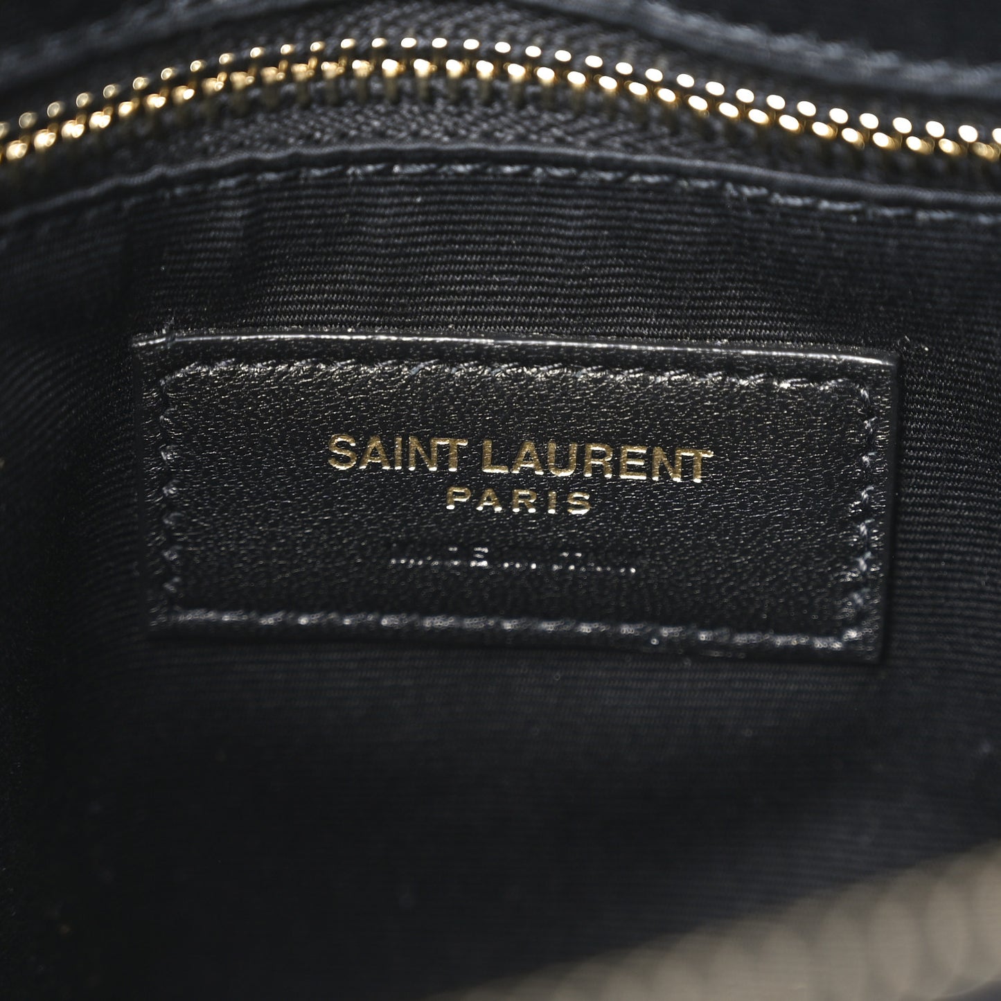 Calfskin Y Quilted Monogram Medium Loulou Chain Satchel Black