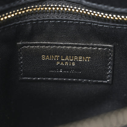 Saint Laurent Calfskin Y Quilted Monogram Medium Loulou Chain Satchel Black 6 of 10