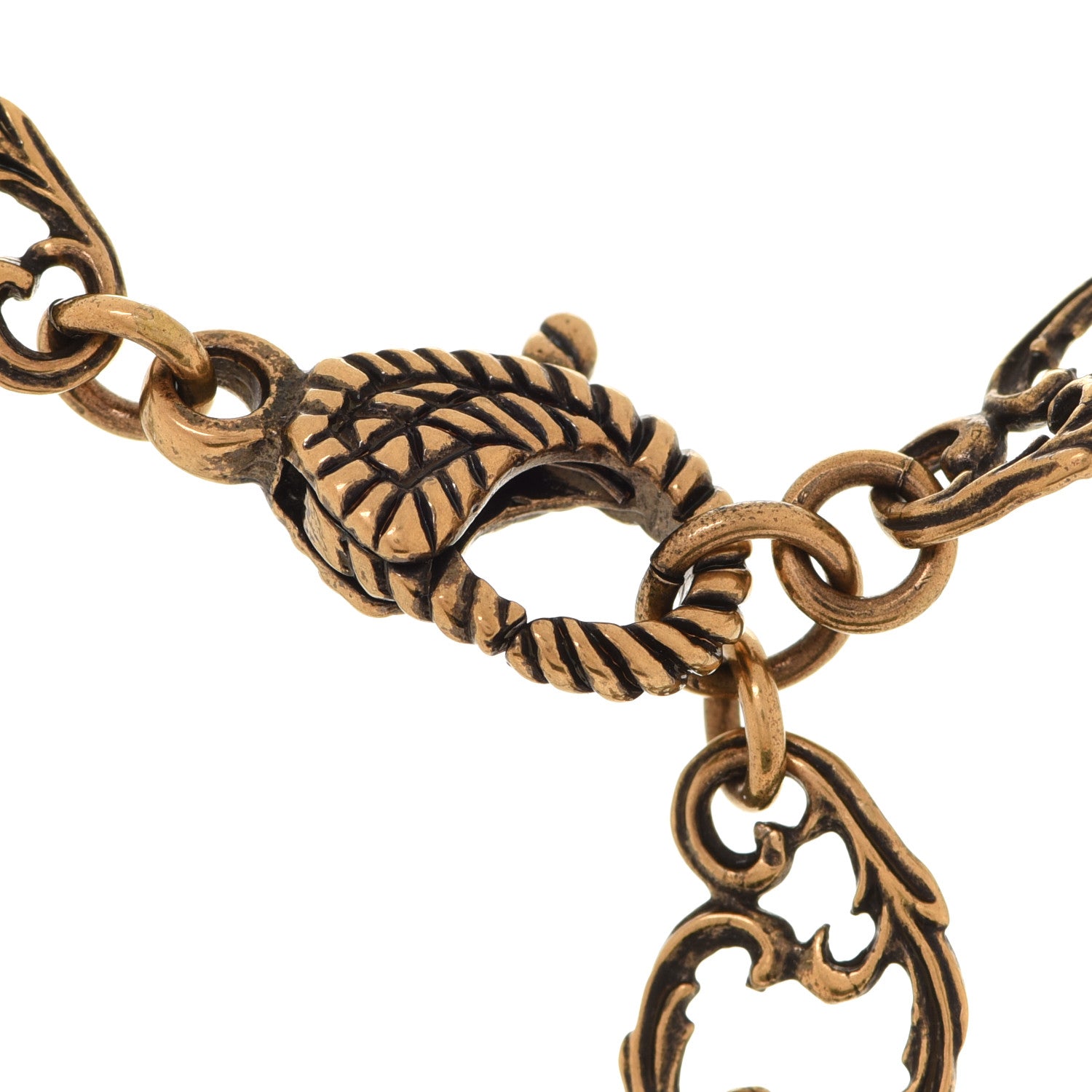 Gucci Crystal Marmont Necklace Aged Gold Multicolor 6 of 8