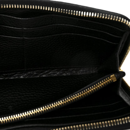 Prada Vitello Move Half Zip Wallet Black 5 of 7