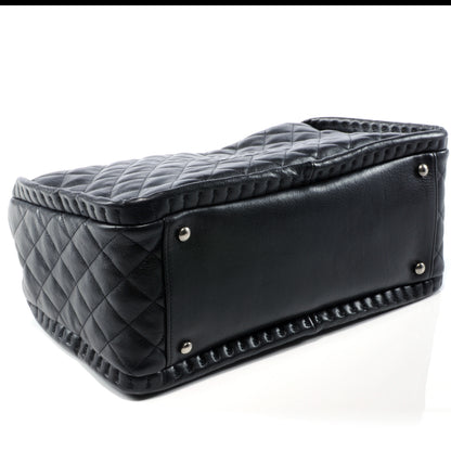 Chanel Leather Small Istanbul Tote Black 4 of 9