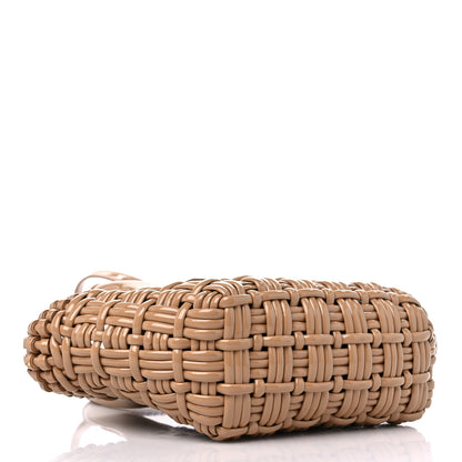 Balenciaga Faux Calfskin Braided Varnished XXS Bistro Basket Beige 4 of 9