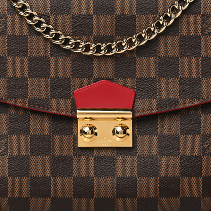 Louis Vuitton Damier Ebene Caissa Clutch Cherry 7 of 9