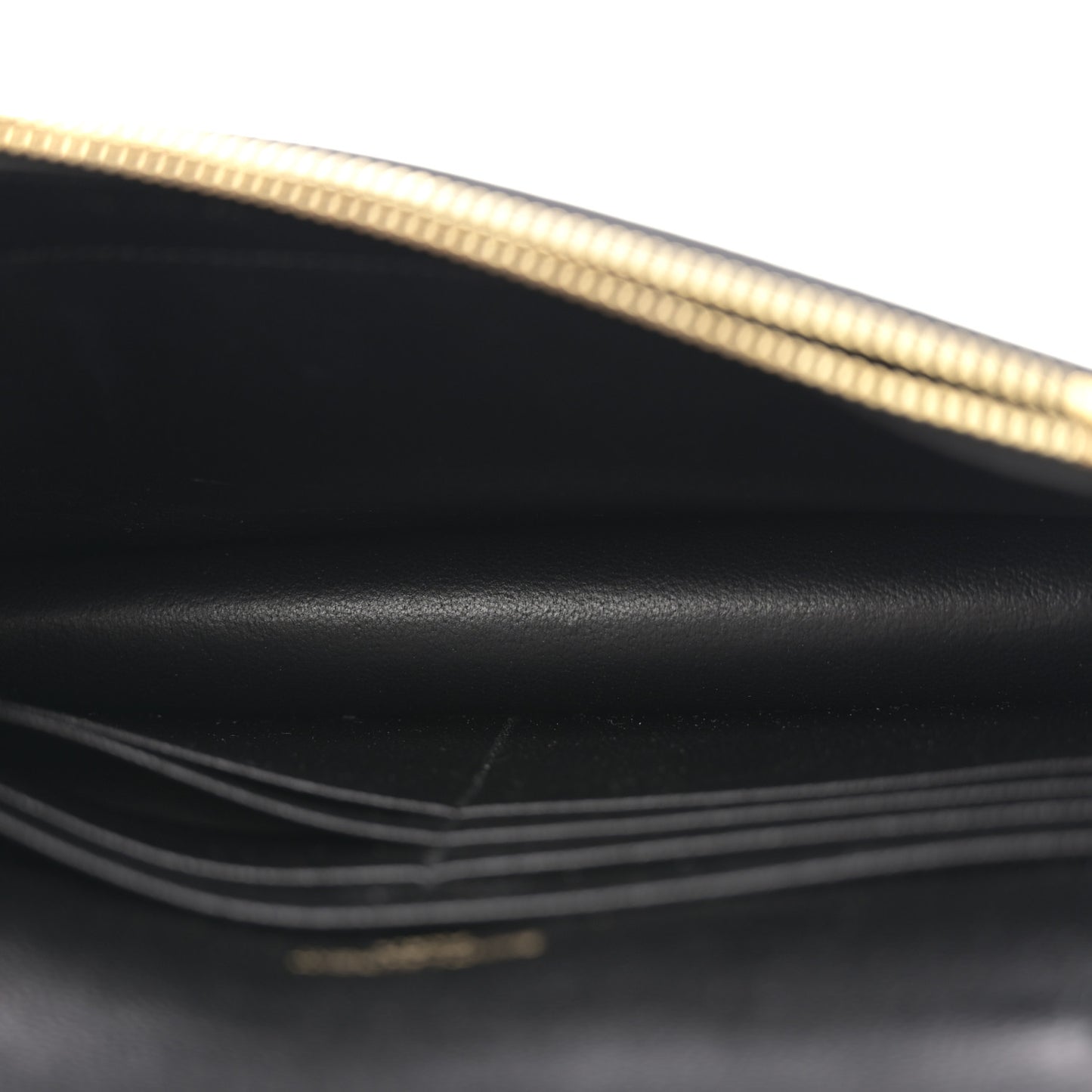 Grain De Poudre Classic Monogram Kate Tassel Chain Wallet Black