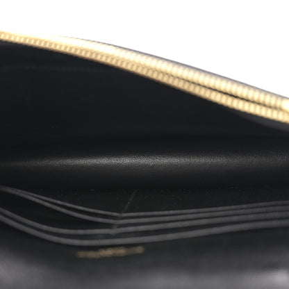 Saint Laurent Grain De Poudre Classic Monogram Kate Tassel Chain Wallet Black 5 of 10