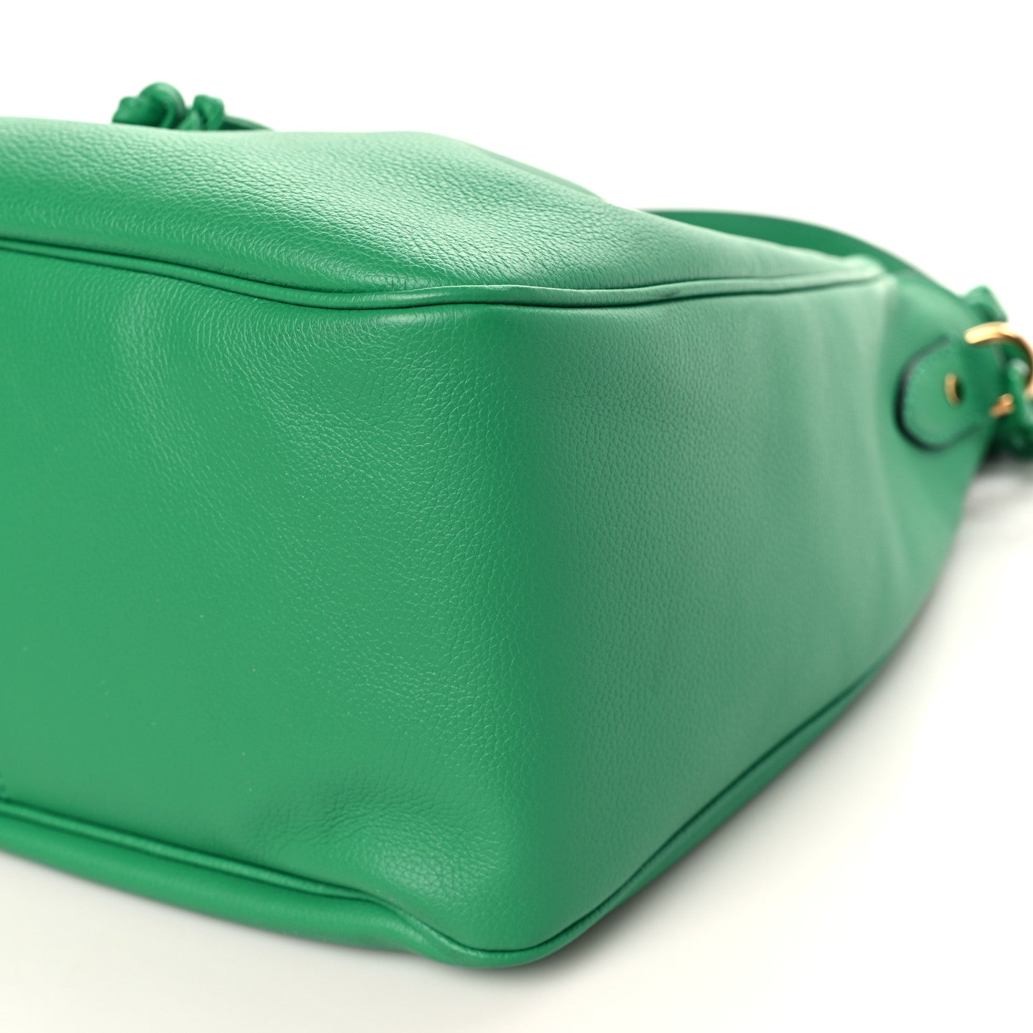 Versace Grained Calfskin La Medusa Bucket Bag Green 8 of 8
