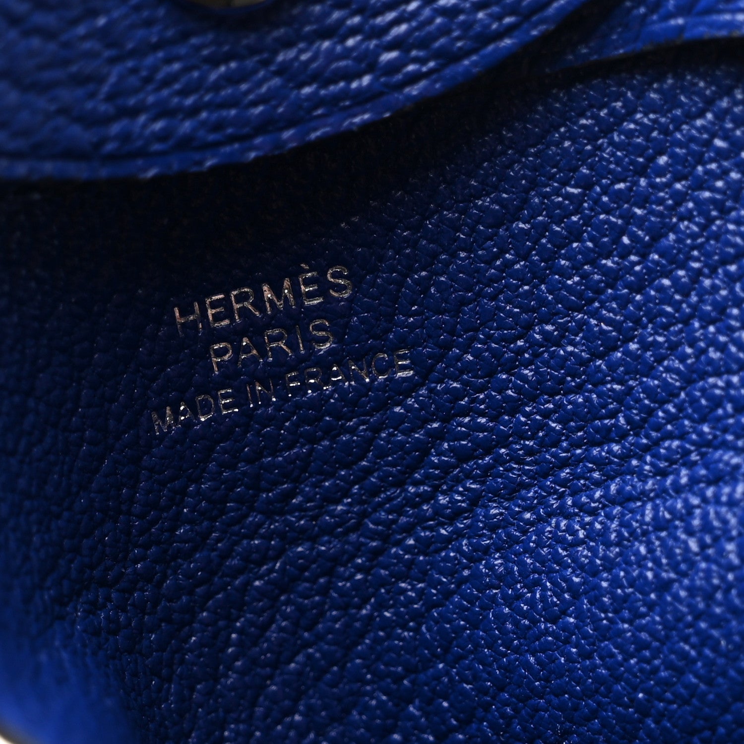 Hermes Chevre Mysore Bastia Coin Purse Bleu Electrique 6 of 8