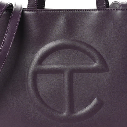 Telfar Vegan Leather Medium Shopping Bag Eggplant 7 of 9