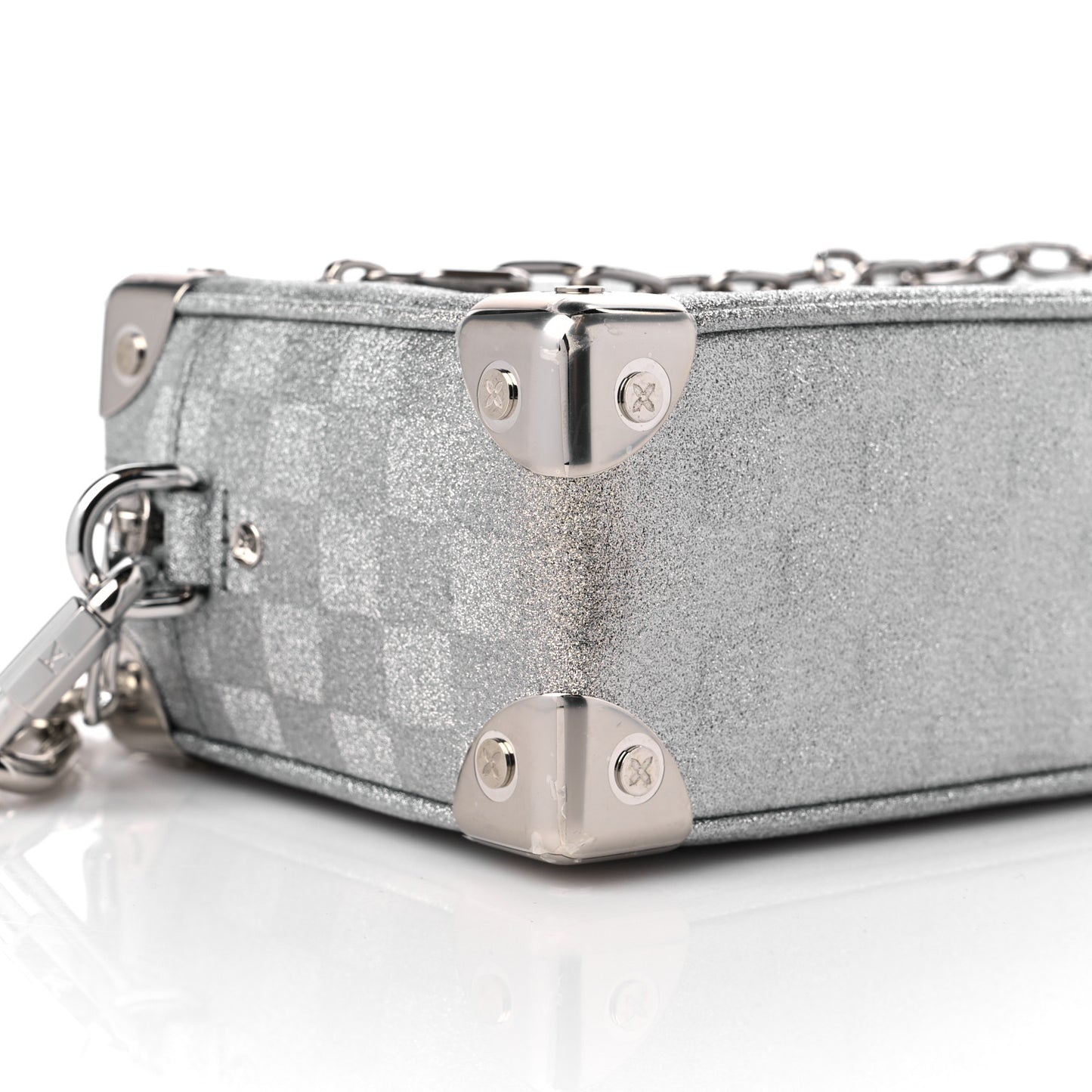 Damier Glitter Mini Soft Trunk Silver