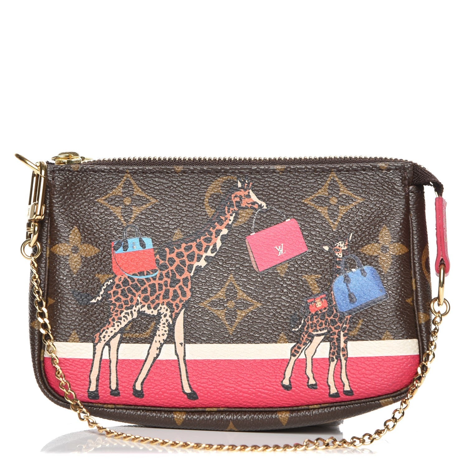 Louis Vuitton Monogram 2017 Christmas Animation Mini Pochette Accessories 1 of 8