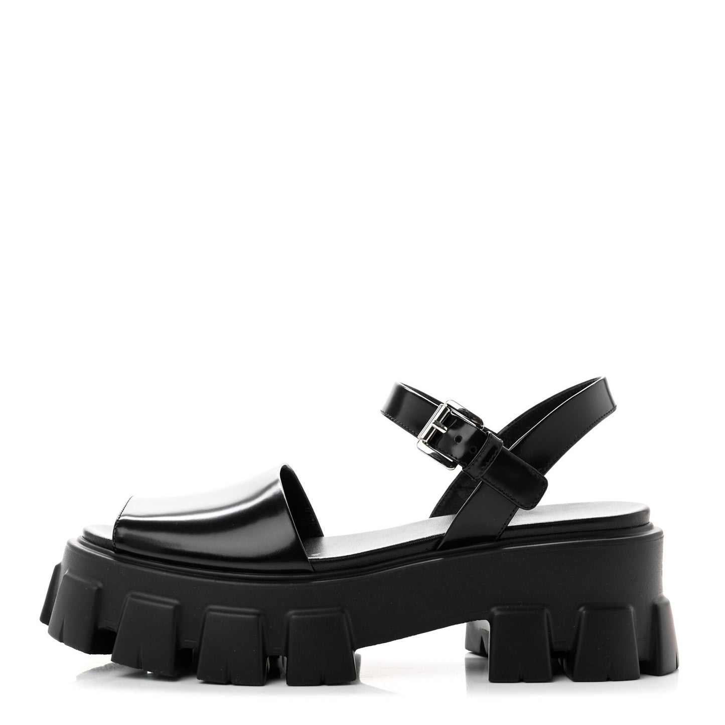 Spazzolato Monolith 55mm Sandals 38.5 Black