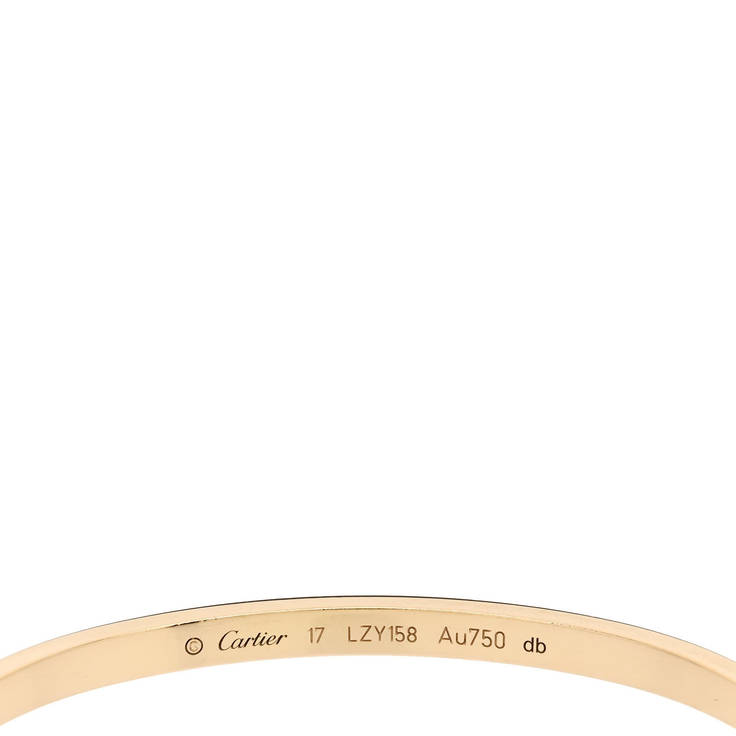 Cartier 18K Yellow Gold Small LOVE Bracelet 17 4 of 5