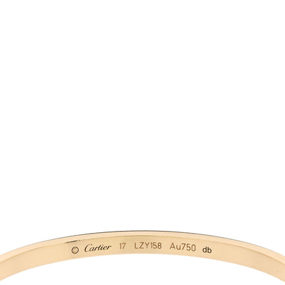 Cartier 18K Yellow Gold Small LOVE Bracelet 17 4 of 5