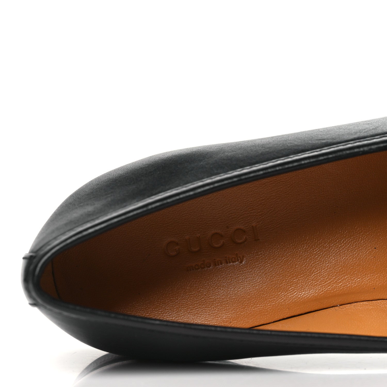 Gucci Calfskin Womens Jordaan Loafers 36.5 Black 7 of 10