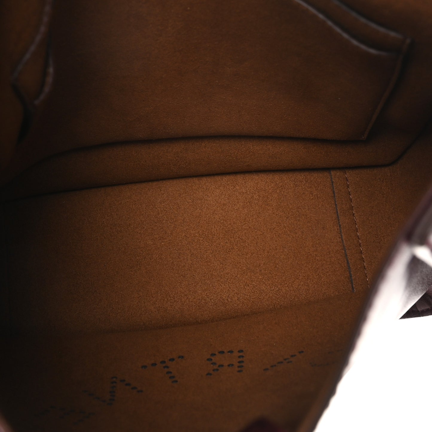 Eco Alter Nappa Perforated Logo Mini Crossbody Wine