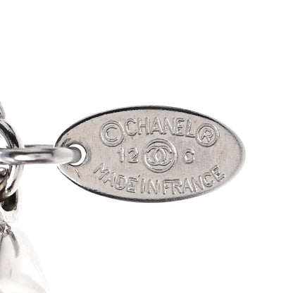 Chanel Crystal Large CC Necklace Silver 6 of 6