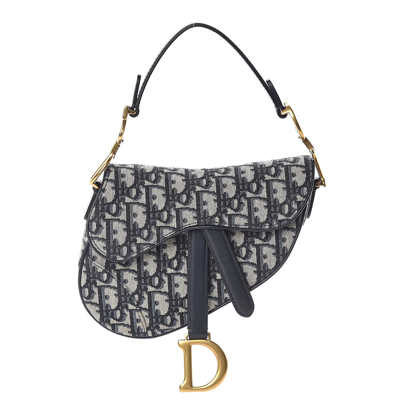 Oblique Mini Saddle Bag Blue