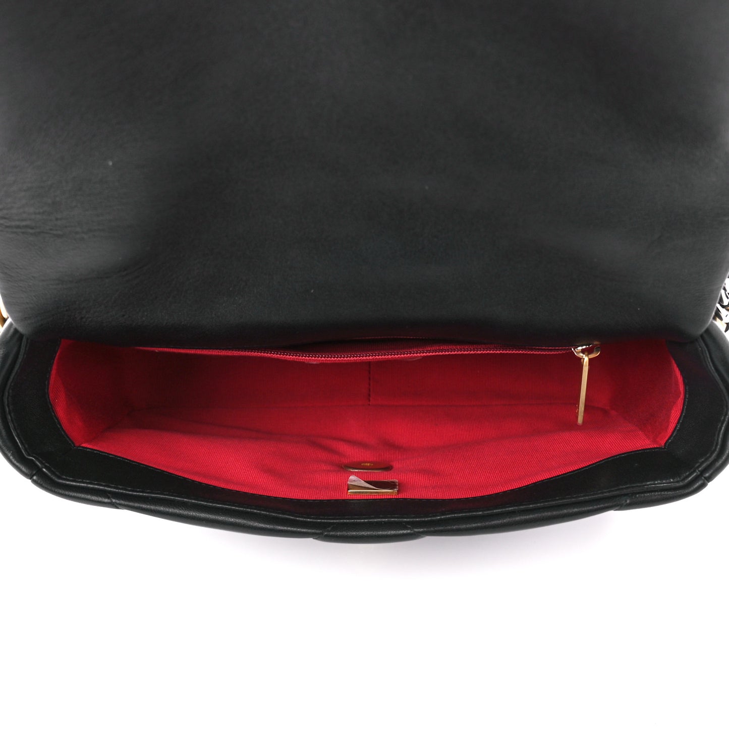 Lambskin Quilted Medium Chanel 19 Flap Black