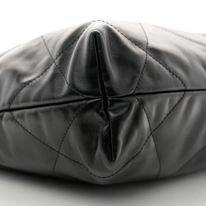 Chanel Shiny Calfskin Quilted Small Chanel 22 Black 11 of 13