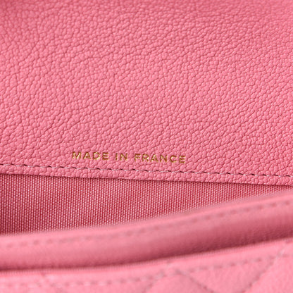 Chanel Caviar Quilted Boy Flap Card Holder Wallet Light Pink 7 of 9