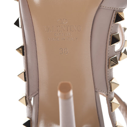 Valentino Garavani Nappa Rockstud Ankle Strap Pumps 38 Poudre 6 of 8