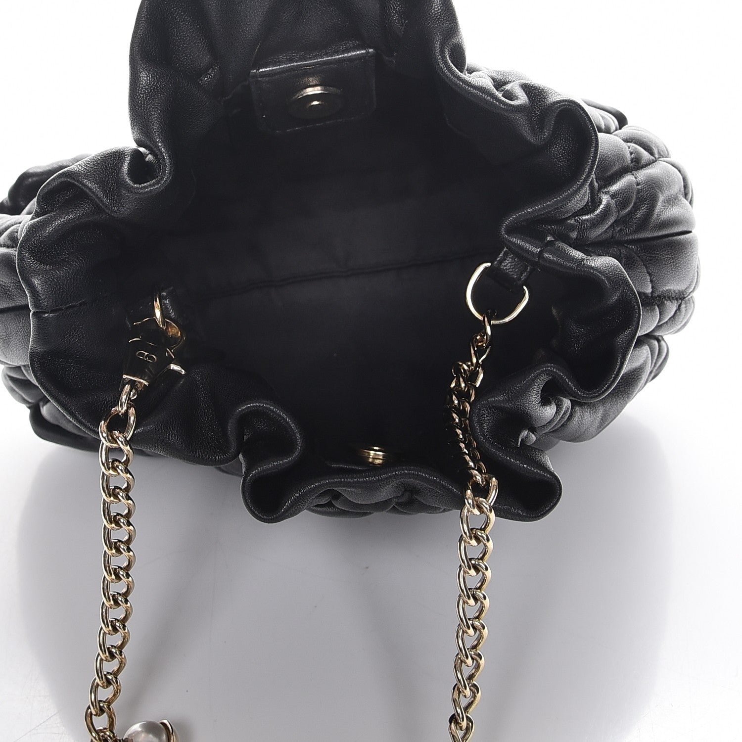 Christian Dior Gaufre Lambskin Cannage Delices Mini Bag Black 5 of 7