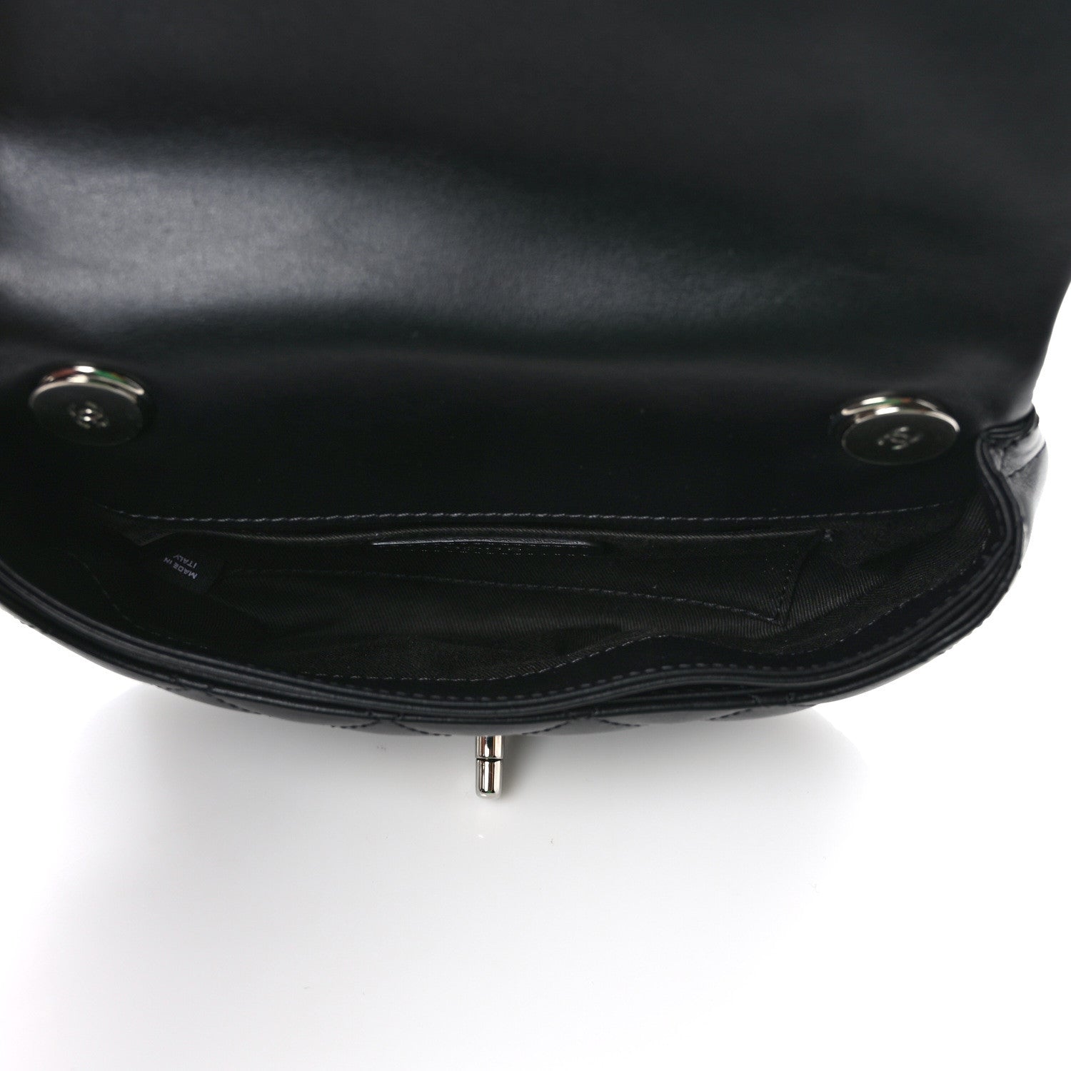 Chanel Calfskin Quilted CC Uniform Flap Belt Bag Black 5 of 9