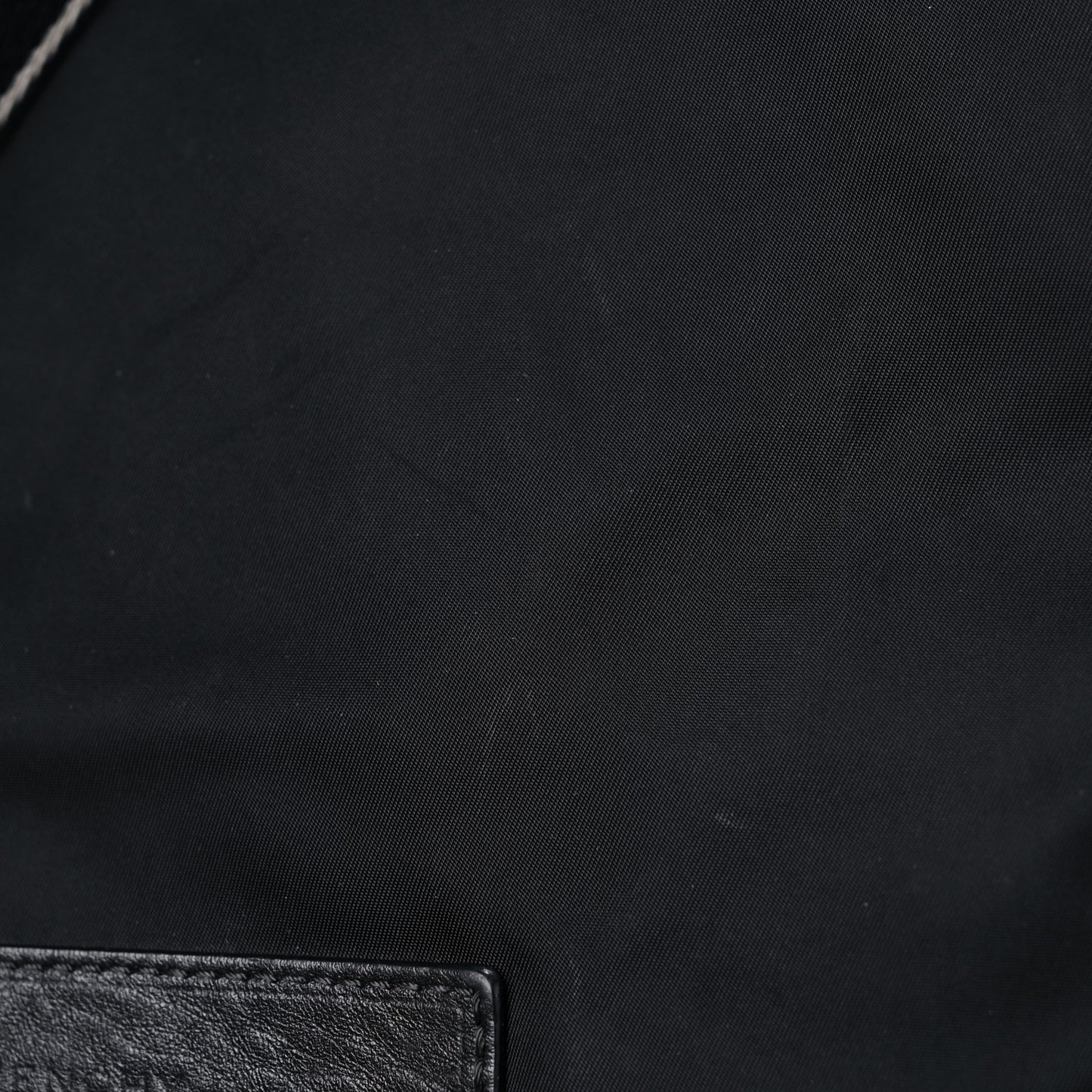 Nylon Logo Backpack Black