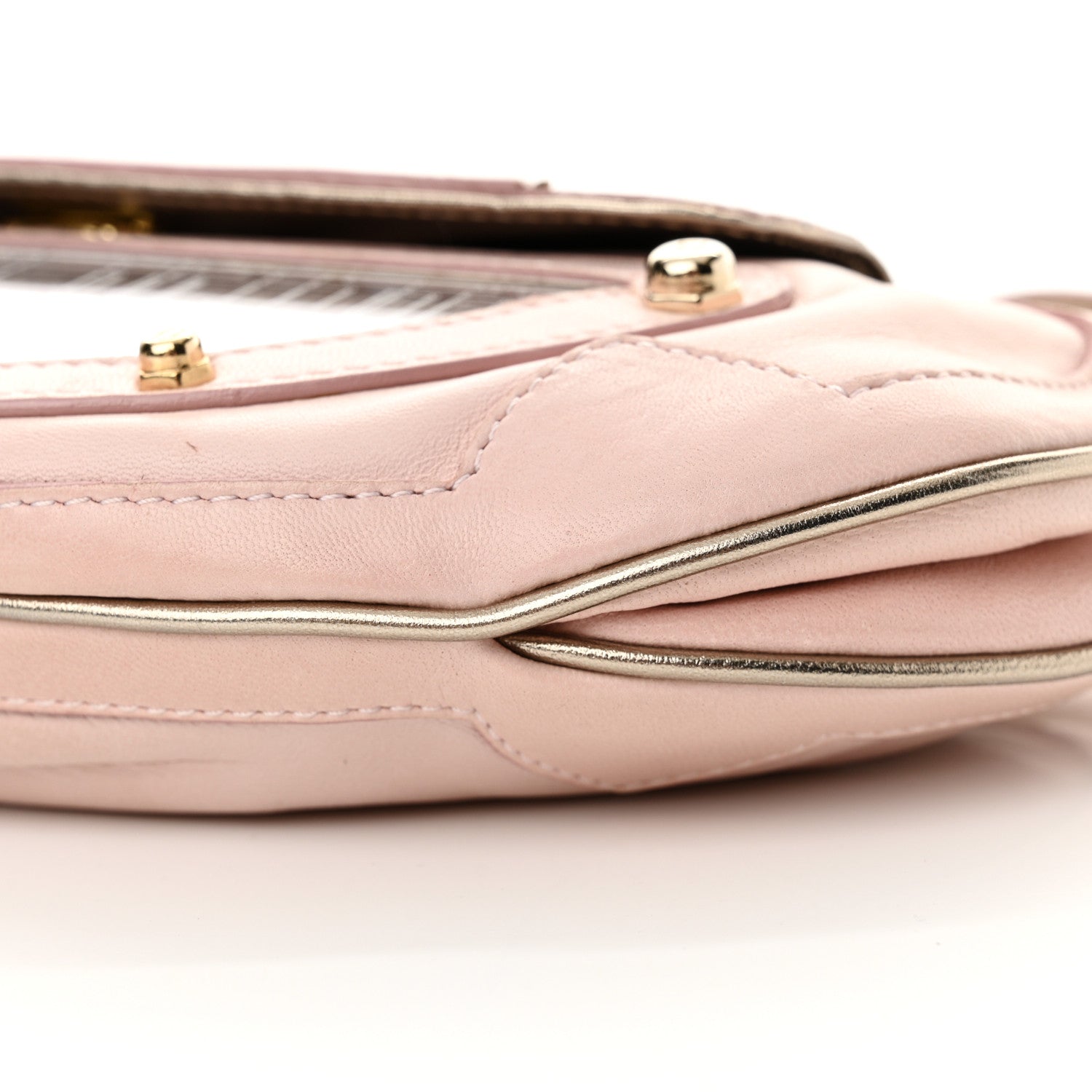 Fendi Nappa Flipping Mini Vanity Mirror Clutch Rose 10 of 15