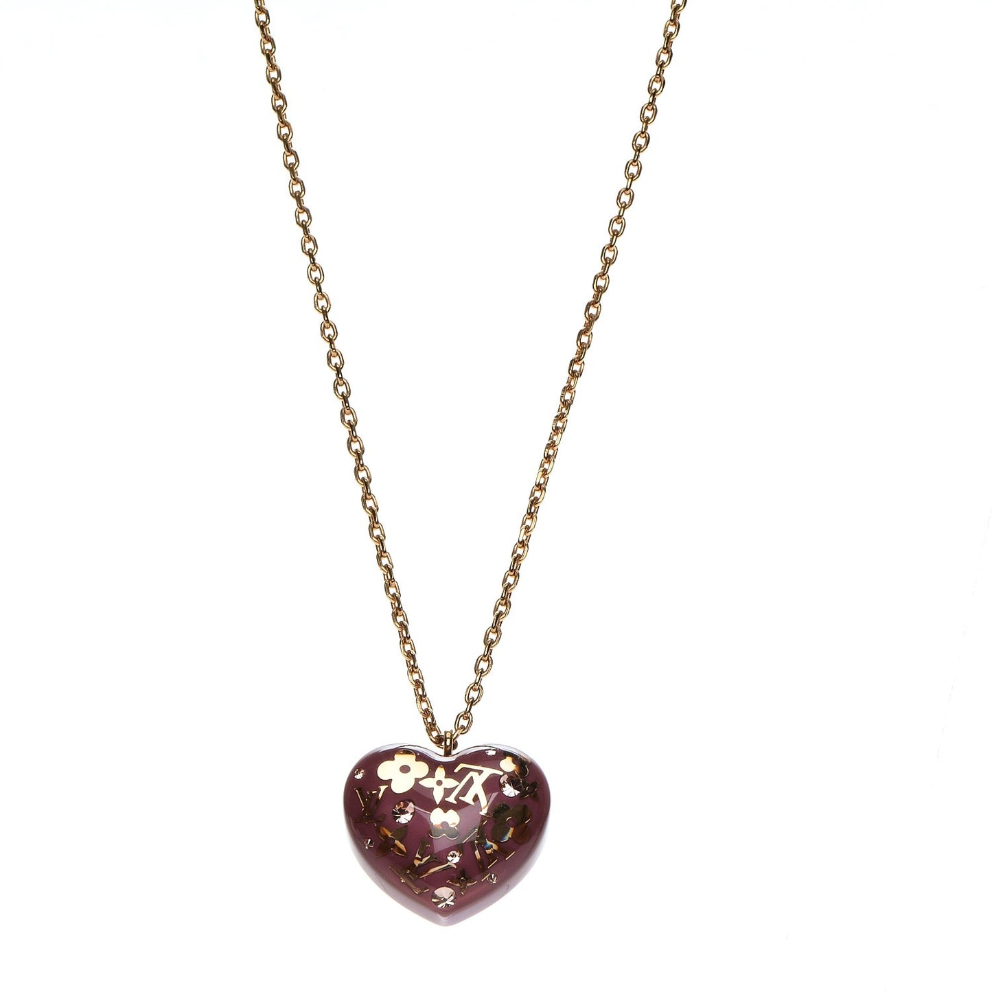 Inclusion Heart Necklace Violine