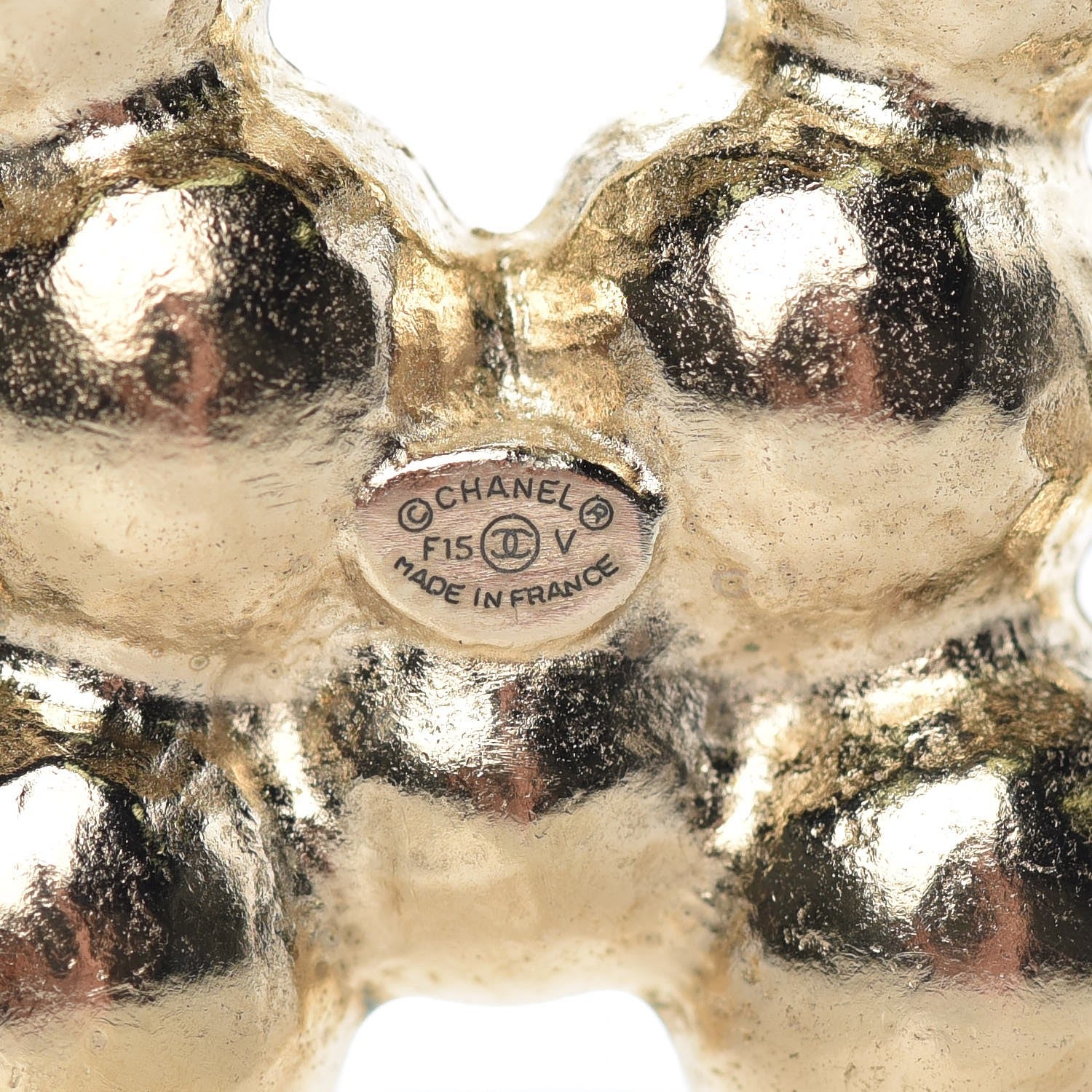 Chanel Pearl CC Brooch Pin Gold 6 of 9