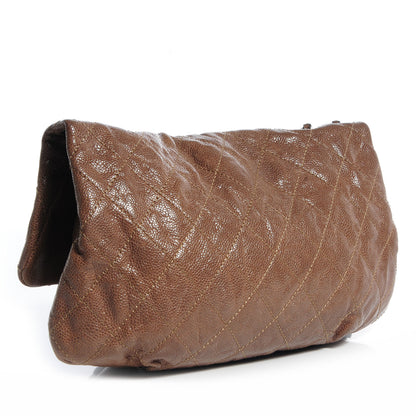 Chanel Caviar Quilted Medium Elastic Flap Brown 3 of 8