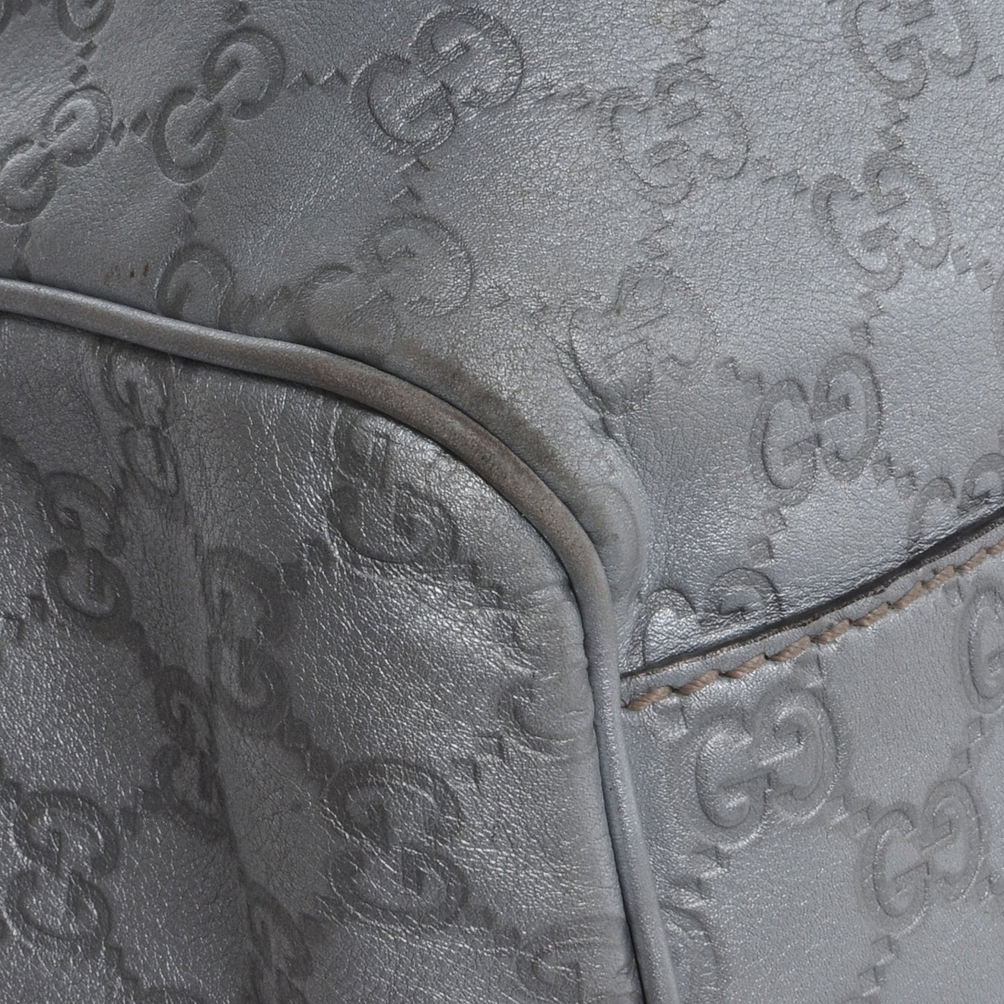Guccissima Large Sukey Silver