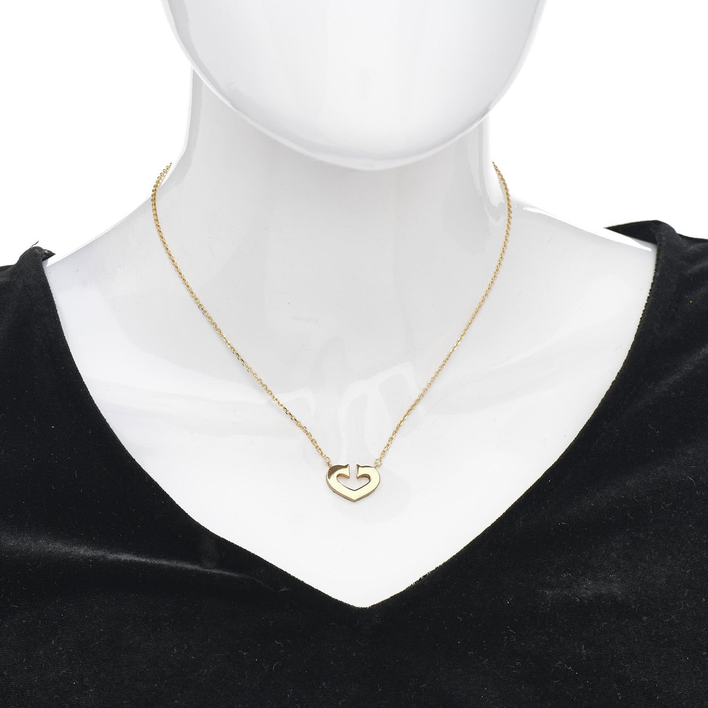 18K Yellow Gold Medium Hearts and Symbols Necklace