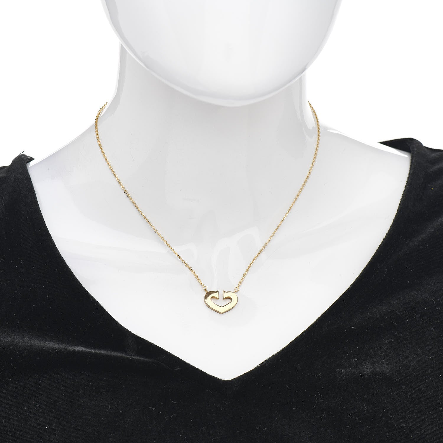 Cartier 18K Yellow Gold Medium Hearts and Symbols Necklace 2 of 4