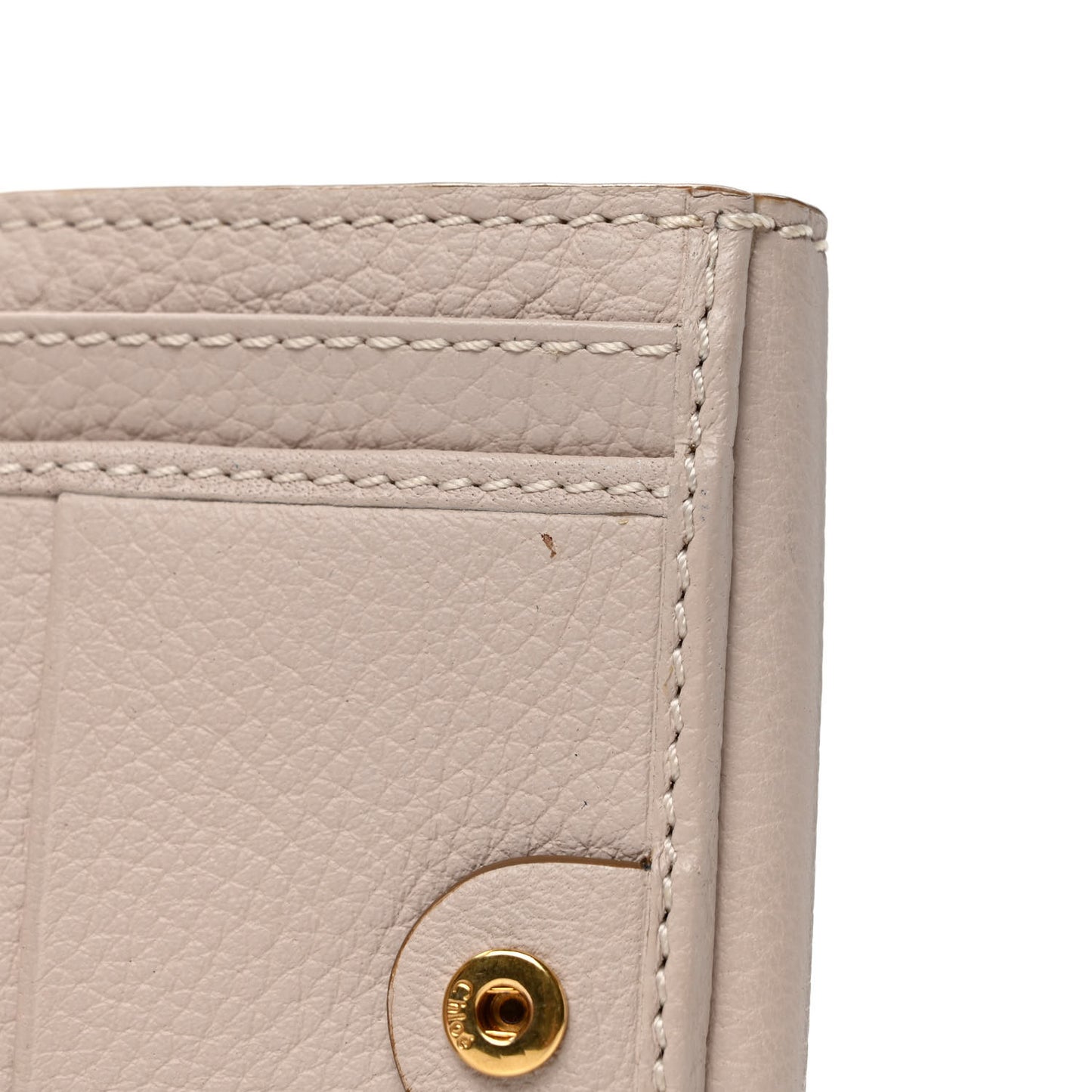 Grained Calfskin Marcie Square Wallet